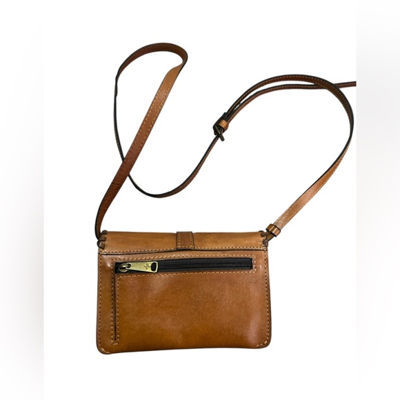 Patricia Nash Floral Tooled Leather Crossbody in tan Brown - Picture 3 of 10